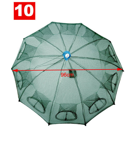 Load image into Gallery viewer, 4-20 Hole Umbrella Fishing Net Fish Umbrella Cage Automatic Folding Fish Net Hand Throw Net Fishing Cage Cover Cage Shrimp Cages
