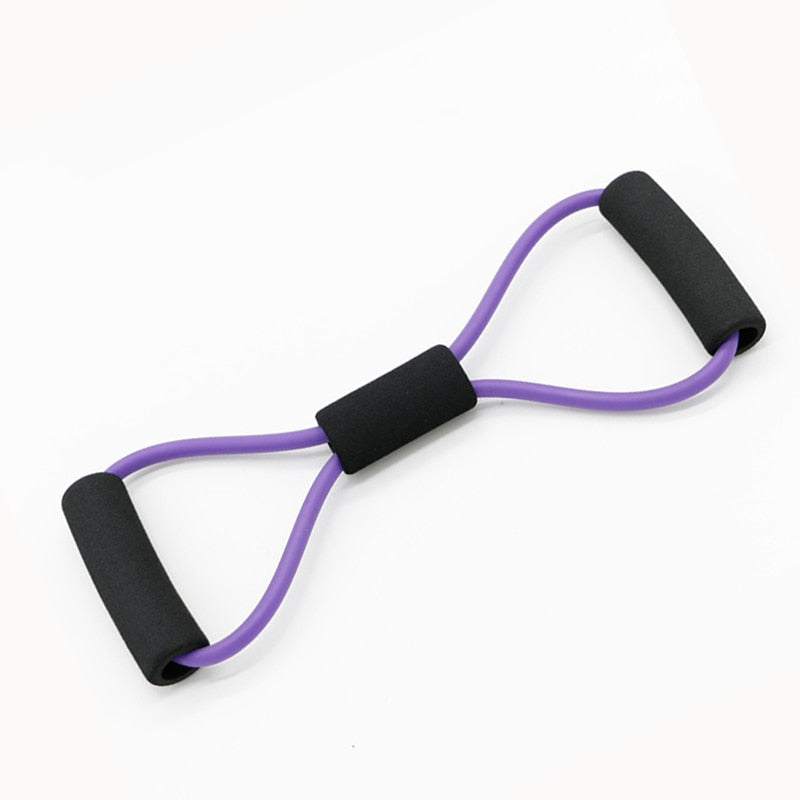 Fitness Rope Resistance Bands 8 Word Rubber Bands for Fitness Elastic Band Fitness Equipment Expander Workout Yoga Training