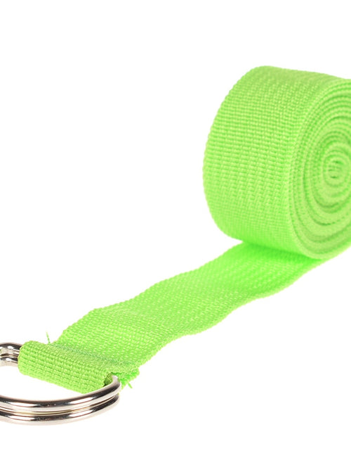 Load image into Gallery viewer, 180cm Multicolors Yoga Stretch Strap D-Ring Belt Fitness Exercise Gym Rope Figure Waist Leg Resistance Fitness Bands Yoga Belt
