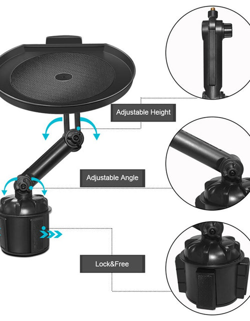 Load image into Gallery viewer, Multifunctional Car Food Tray Drink Cup Holder Eating Table 10W Wireless Car Charger For Phone Interior Cupholder Accessories
