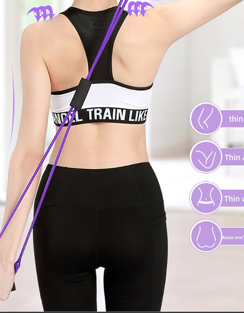 Load image into Gallery viewer, Fitness Rope Resistance Bands 8 Word Rubber Bands for Fitness Elastic Band Fitness Equipment Expander Workout Yoga Training
