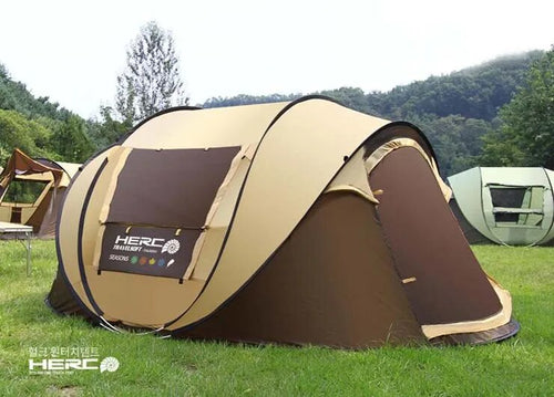 Load image into Gallery viewer, New Arrival 3-4 Person Use Ultralarge Pop Up Automatic Quick Open Beach Large Gazebo Camping Tent
