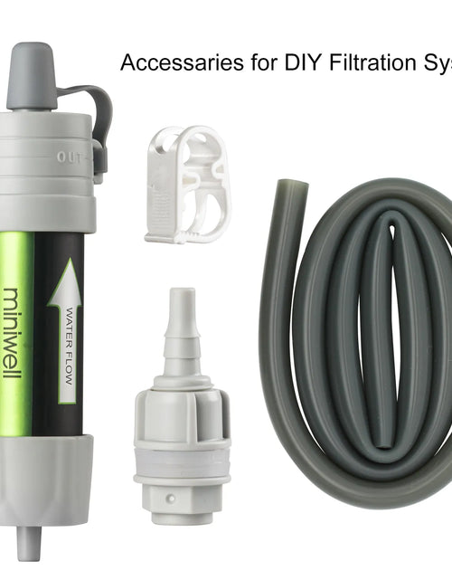 Load image into Gallery viewer, miniwell Outdoor camping water filter survival kit for travel
