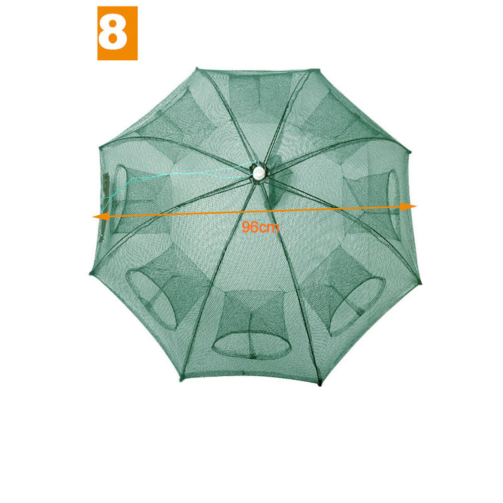 4-20 Hole Umbrella Fishing Net Fish Umbrella Cage Automatic Folding Fish Net Hand Throw Net Fishing Cage Cover Cage Shrimp Cages