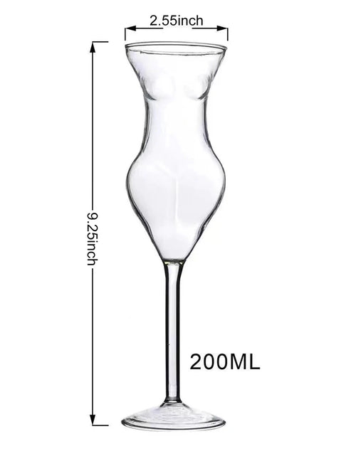 Load image into Gallery viewer, Wine Glass Goblet Body Shape Cocktail Glass Creative Women Body Shaped Glass Champagne Goblet for Home Party Bar Club
