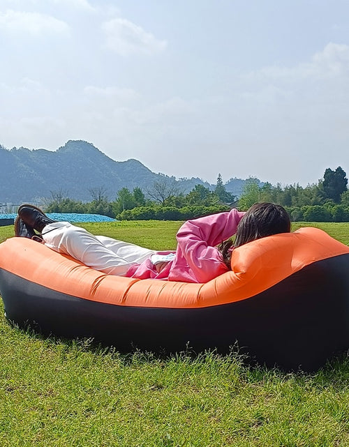 Load image into Gallery viewer, Trend Outdoor Products Fast Infaltable Air Sofa Bed Good Quality Sleeping Bag Inflatable Air Bag Lazy bag Beach Sofa 240*70cm
