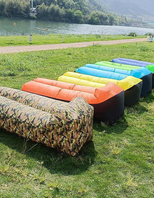 Load image into Gallery viewer, Trend Outdoor Products Fast Infaltable Air Sofa Bed Good Quality Sleeping Bag Inflatable Air Bag Lazy bag Beach Sofa 240*70cm
