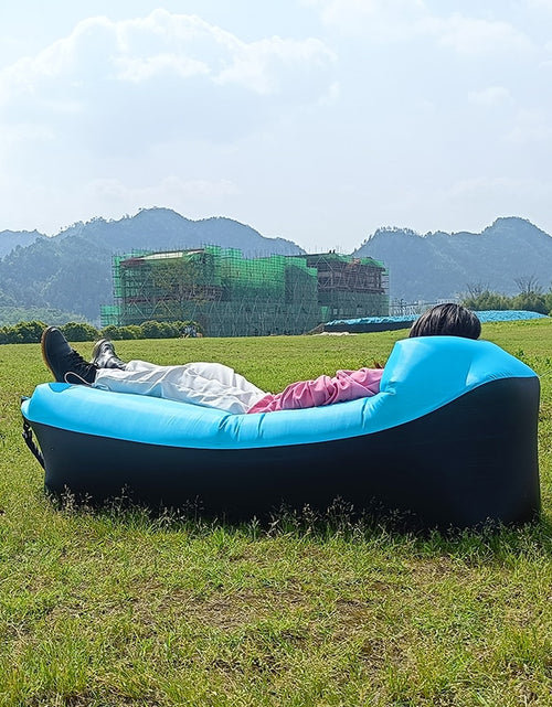 Load image into Gallery viewer, Trend Outdoor Products Fast Infaltable Air Sofa Bed Good Quality Sleeping Bag Inflatable Air Bag Lazy bag Beach Sofa 240*70cm
