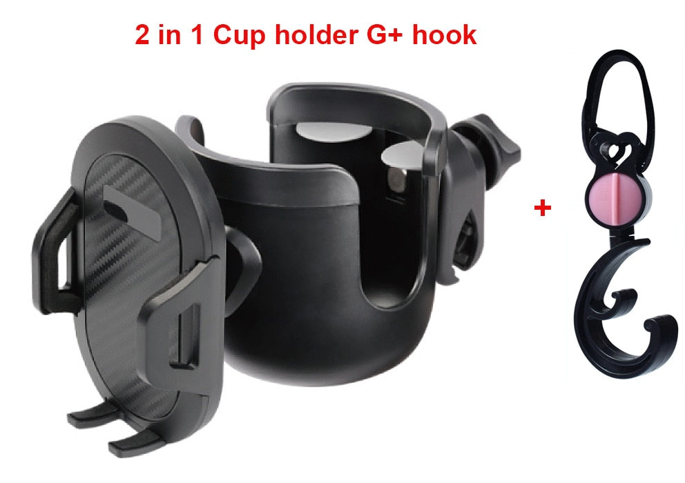 Baby Stroller Accessories coffee Cup Holder universal tricycle pram Water Bottle mobile phone and drink holder wheelchair cart