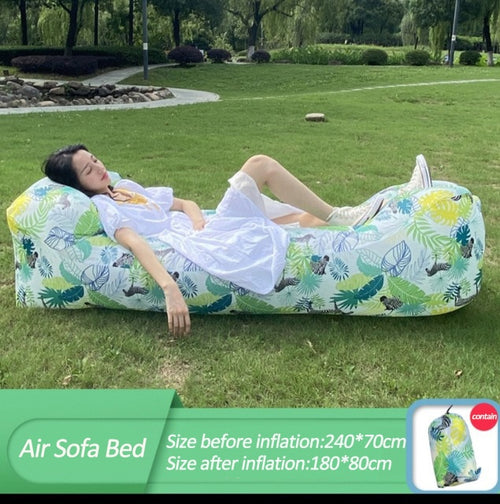 Load image into Gallery viewer, Trend Outdoor Products Fast Infaltable Air Sofa Bed Good Quality Sleeping Bag Inflatable Air Bag Lazy bag Beach Sofa 240*70cm
