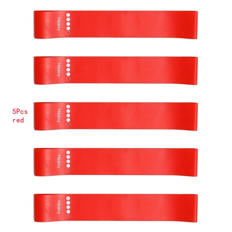 5Pcs/Set Yoga Resistance Rubber Bands Expander Belt Bodybuilding Fitness Equipment Pilates Sport Training Workout Elastic Bands