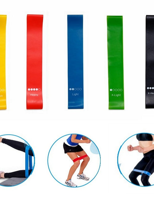 Load image into Gallery viewer, 5Pcs/Set Yoga Resistance Rubber Bands Expander Belt Bodybuilding Fitness Equipment Pilates Sport Training Workout Elastic Bands
