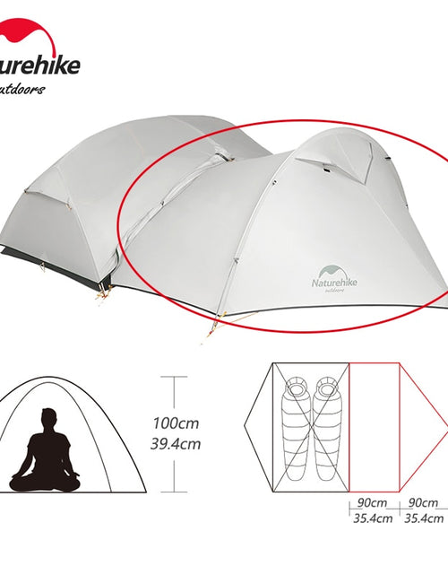 Load image into Gallery viewer, Naturehike Mongar 2 Tent 2 Person Backpacking Tent 20D Ultralight Travel Tent Waterproof Hiking Survival Outdoor Camping Tent
