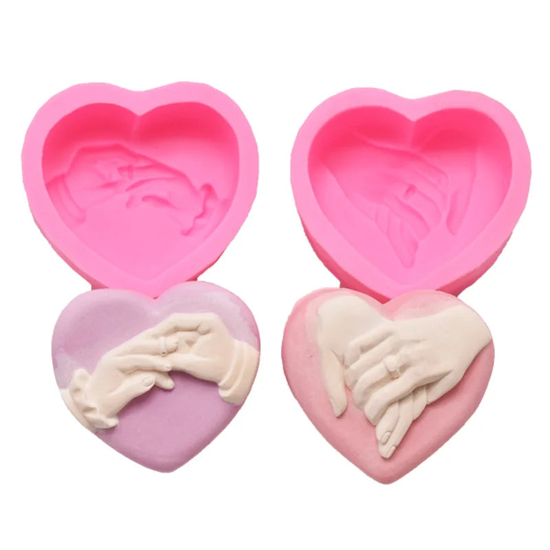 3D Middle Finger Candle Silicone Mold DIY Gesture Aromatherapy Plaster Art Soap Resin Crafts Making Tools Holiday Party Gifts