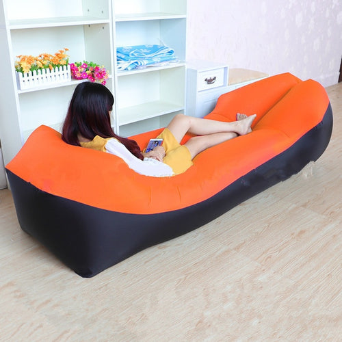 Load image into Gallery viewer, Trend Outdoor Products Fast Infaltable Air Sofa Bed Good Quality Sleeping Bag Inflatable Air Bag Lazy bag Beach Sofa 240*70cm
