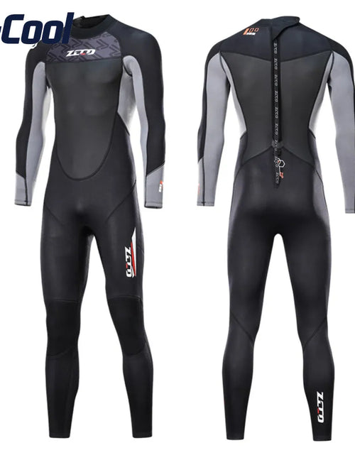 Load image into Gallery viewer, 3MM Neoprene Wetsuit Men Scuba Diving Full Suit Spearfishing Wear Snorkeling Surfing One Piece Set Winter Keep Warm Swimsuit
