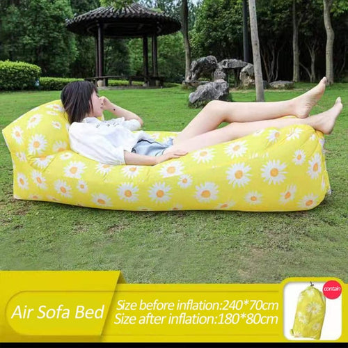 Load image into Gallery viewer, Trend Outdoor Products Fast Infaltable Air Sofa Bed Good Quality Sleeping Bag Inflatable Air Bag Lazy bag Beach Sofa 240*70cm
