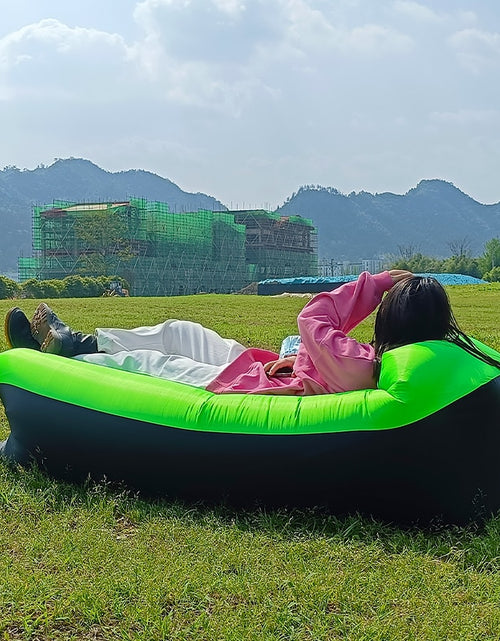 Load image into Gallery viewer, Trend Outdoor Products Fast Infaltable Air Sofa Bed Good Quality Sleeping Bag Inflatable Air Bag Lazy bag Beach Sofa 240*70cm
