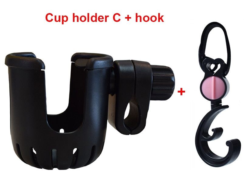 Baby Stroller Accessories coffee Cup Holder universal tricycle pram Water Bottle mobile phone and drink holder wheelchair cart