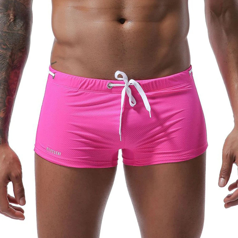 Swimsuit Boxers Brief Swimming Short Mens Swim Shorts Sexy Swimwear Beach Wear Stretch Breathable Trunks Comfortable Men Pants