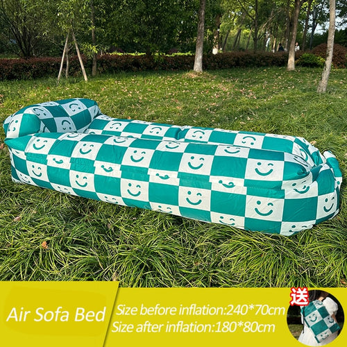 Load image into Gallery viewer, Trend Outdoor Products Fast Infaltable Air Sofa Bed Good Quality Sleeping Bag Inflatable Air Bag Lazy bag Beach Sofa 240*70cm
