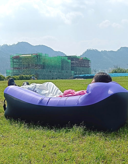 Load image into Gallery viewer, Trend Outdoor Products Fast Infaltable Air Sofa Bed Good Quality Sleeping Bag Inflatable Air Bag Lazy bag Beach Sofa 240*70cm
