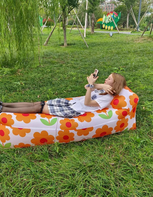 Load image into Gallery viewer, Trend Outdoor Products Fast Infaltable Air Sofa Bed Good Quality Sleeping Bag Inflatable Air Bag Lazy bag Beach Sofa 240*70cm
