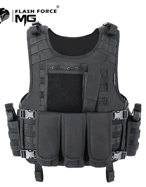 Load image into Gallery viewer, MGFLASHFORCE Molle Airsoft Vest Tactical Vest Plate Carrier Swat Fishing Hunting Paintball Vest Military Army Armor Police Vest
