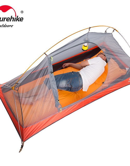 Load image into Gallery viewer, Naturehike Cycling Tent 1 Person Ultralight Backpacking Tent Double Layer Fishing Beach Tent Outdoor Travel Hiking Camping Tent
