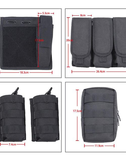 Load image into Gallery viewer, MGFLASHFORCE Molle Airsoft Vest Tactical Vest Plate Carrier Swat Fishing Hunting Paintball Vest Military Army Armor Police Vest
