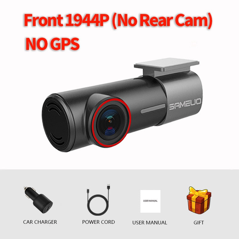 SAMEUO U700 Dash Cam Front and Rear Camera Recorder QHD 1944P Car DVR with 2 cam dashcam WiFi Video Recorder 24H Parking Monitor