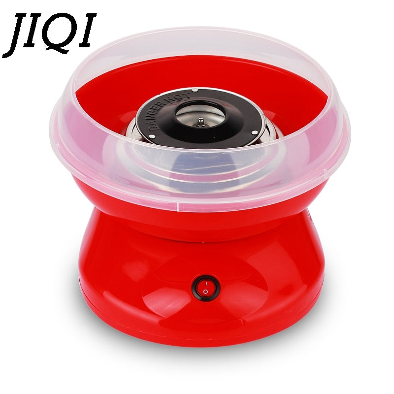JIQI 110V/220V MINI Electric DIY Sweet Cotton Candy Maker Portable Marshmallow Cotton Sugar Fairy Floss Spun Machine EU US Plug
