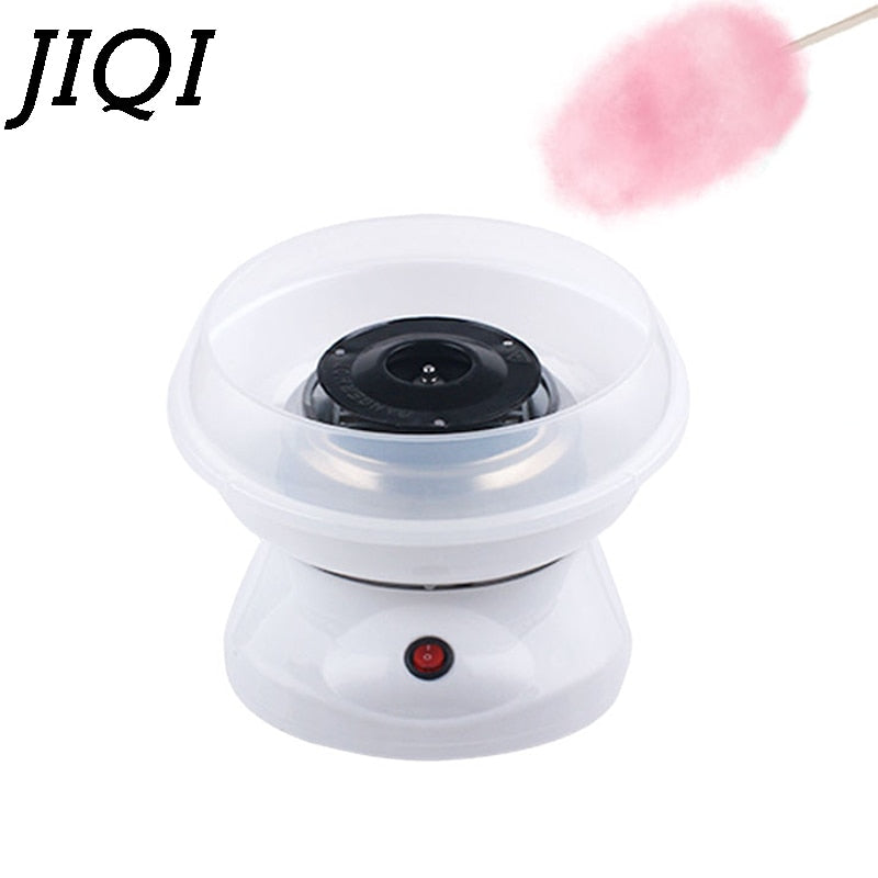 JIQI 110V/220V MINI Electric DIY Sweet Cotton Candy Maker Portable Marshmallow Cotton Sugar Fairy Floss Spun Machine EU US Plug