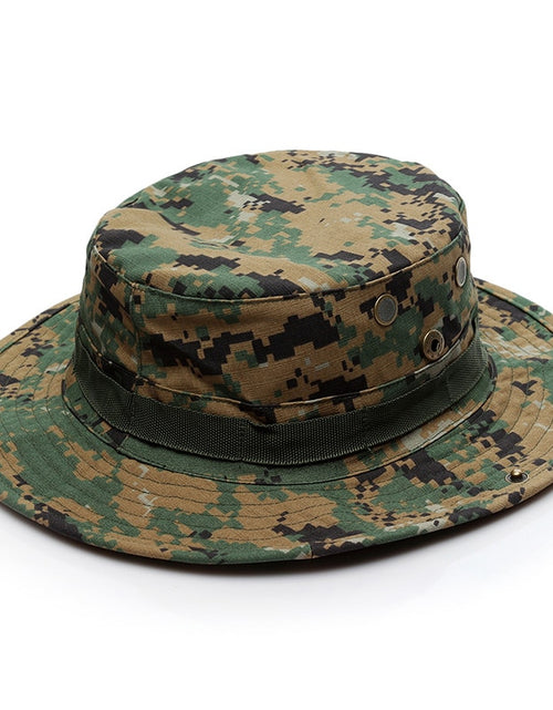 Load image into Gallery viewer, US Army Camouflage BOONIE HAT Thicken Military Tactical Cap Hunting Hiking Climbing Camping MULTICAM HAT 20 Color KA056
