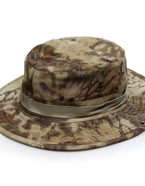 Load image into Gallery viewer, US Army Camouflage BOONIE HAT Thicken Military Tactical Cap Hunting Hiking Climbing Camping MULTICAM HAT 20 Color KA056
