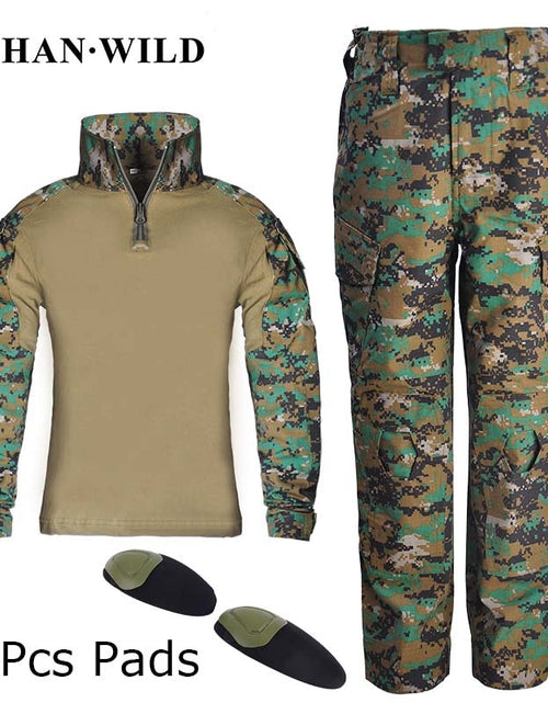 Load image into Gallery viewer, Children&#39;s Camouflage Training Clothes Suit Kids Outdoor CS Field Camping Hunting Military Combat Uniform Tactical Shirt Pants
