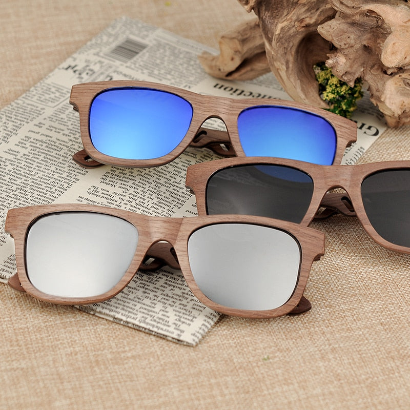 BOBO BIRD Wood Sunglasses Men Women Luxury brand wooden Fashion Vintage Sun Glasses Ladies Wooden Gift W-hAG029