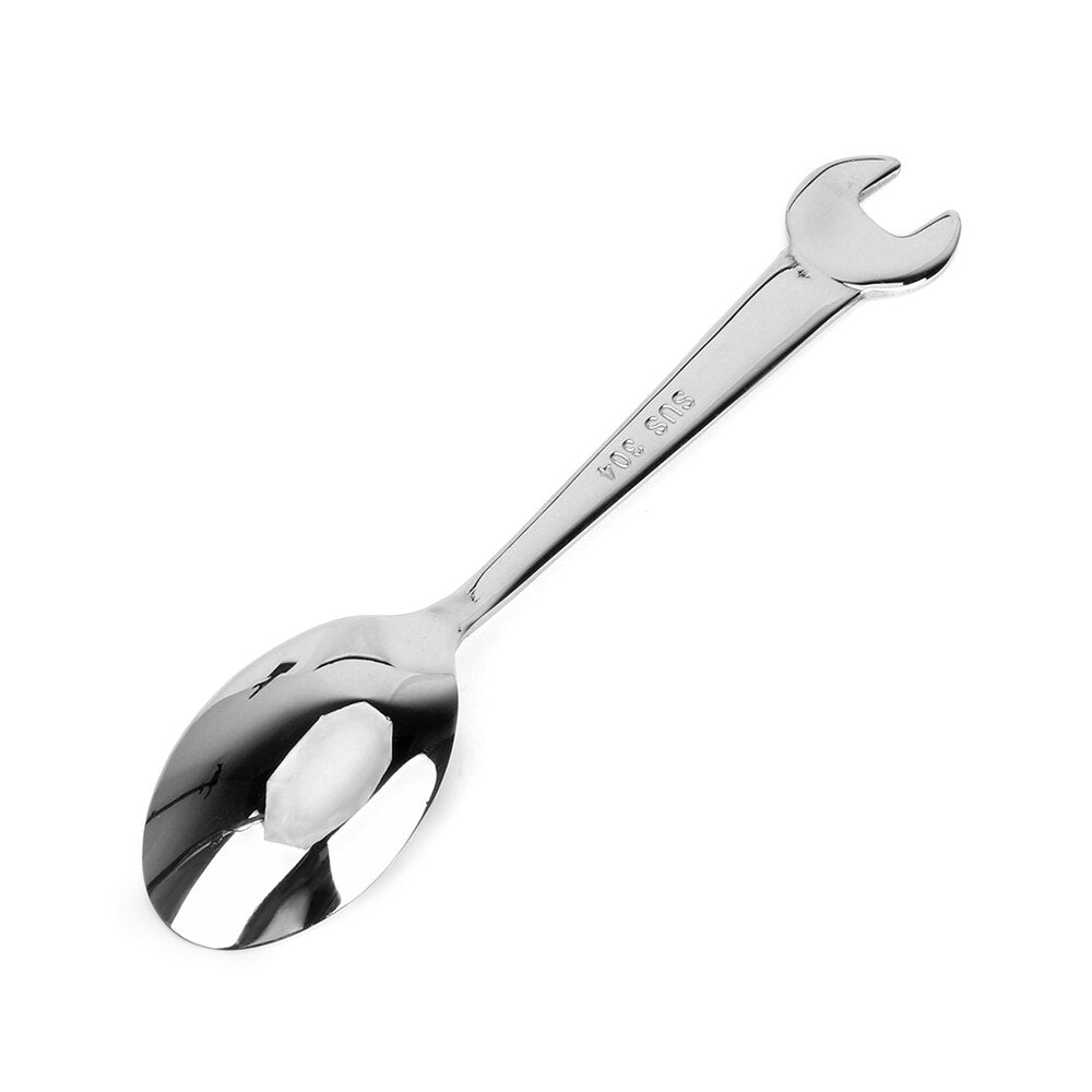 NICEYARD Wrench Spoon Cooking Fork Tableware Stainless Steel Wrench Shape Dinnerware Cooking Accessories Gadgets Kitchen Tools