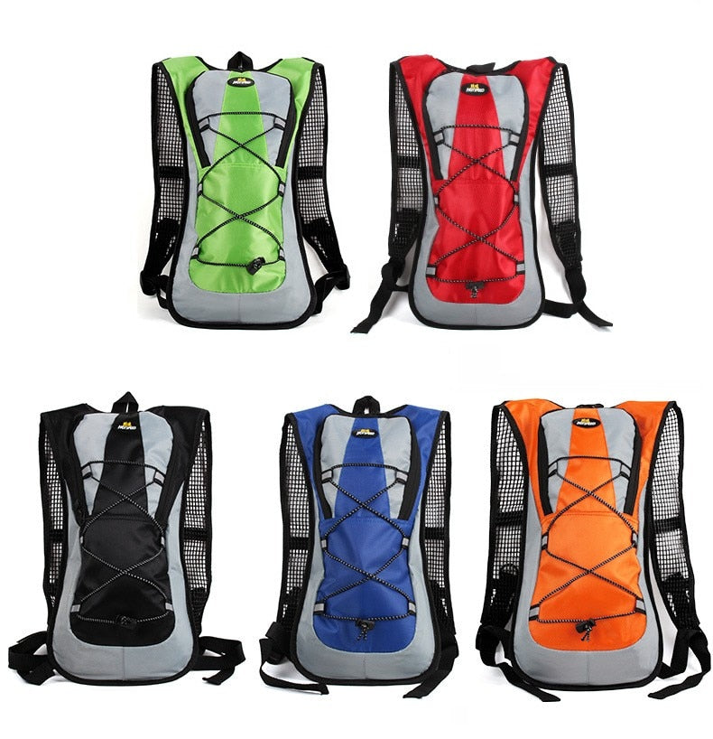 TPU 2L Straw Water Bag Backpack Men And Women Surperlaight Hiking Running Cycling Water Bladder Backpack Hydration Backpack