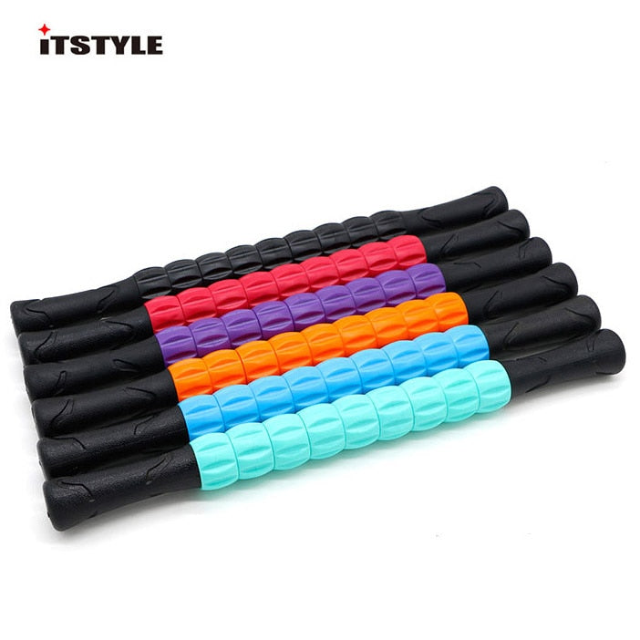 9 Spiky Yoga Massage Stick Point Stick Pilates Muscle Physical Therapy Relieve Massage Tool Fitness Equipment Yoga Roller