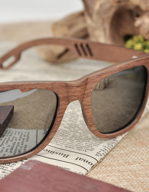 Load image into Gallery viewer, BOBO BIRD Wood Sunglasses Men Women Luxury brand wooden Fashion Vintage Sun Glasses Ladies Wooden Gift W-hAG029
