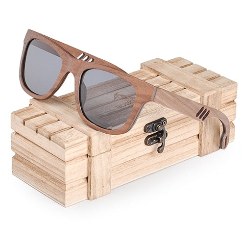 Load image into Gallery viewer, BOBO BIRD Wood Sunglasses Men Women Luxury brand wooden Fashion Vintage Sun Glasses Ladies Wooden Gift W-hAG029
