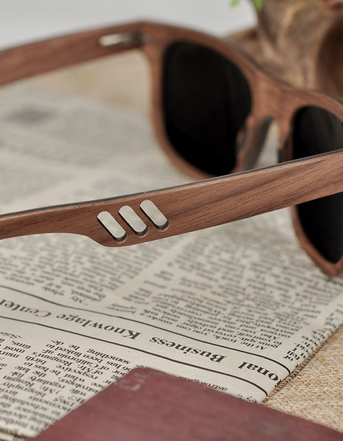 Load image into Gallery viewer, BOBO BIRD Wood Sunglasses Men Women Luxury brand wooden Fashion Vintage Sun Glasses Ladies Wooden Gift W-hAG029
