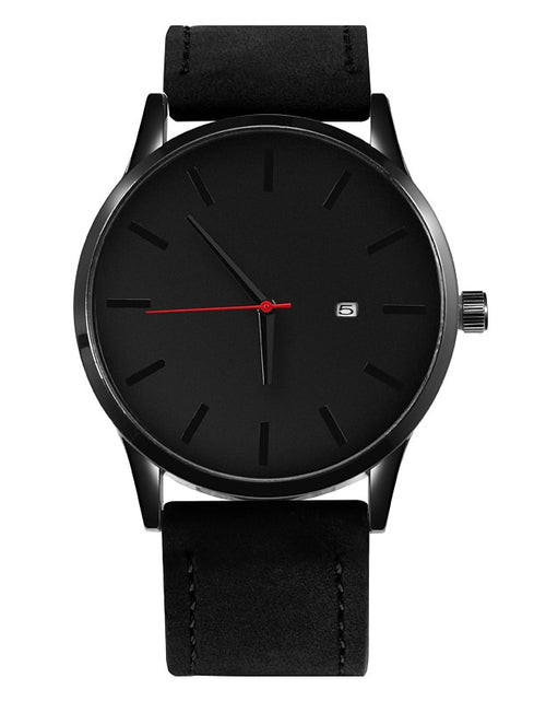 Load image into Gallery viewer, Simple Men Quartz Watch Relogio Masculino Military Sport Wristwatch Leather Strap Mens Reloj Complete Calendar Watches Hom Saati
