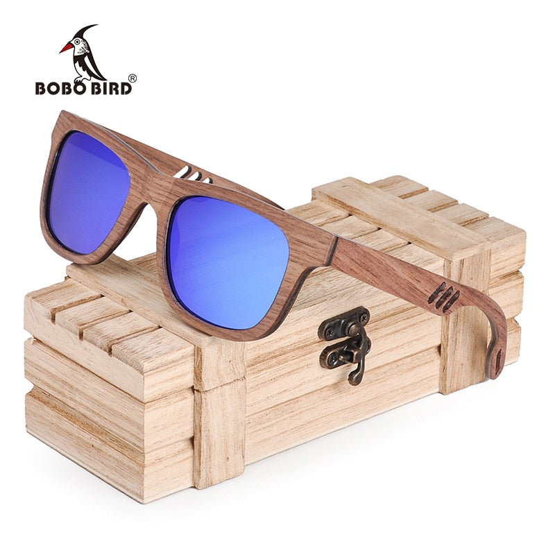 BOBO BIRD Wood Sunglasses Men Women Luxury brand wooden Fashion Vintage Sun Glasses Ladies Wooden Gift W-hAG029