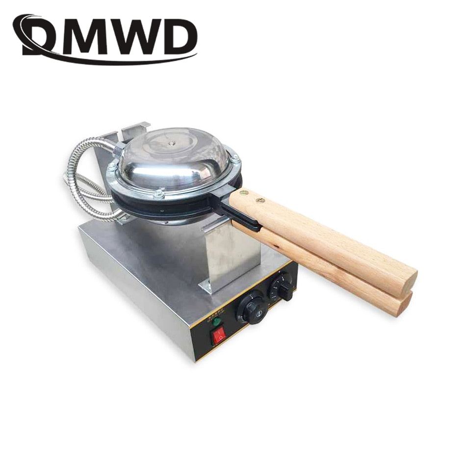 DMWD 220V/110V Commercial Electric Eggettes Puff Egg Waffle Iron Maker Crepe Oven Lattice Cake Breakfast Machine Muffin Toaster