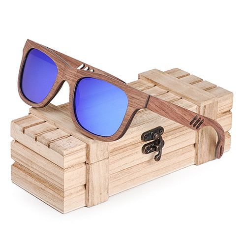 Load image into Gallery viewer, BOBO BIRD Wood Sunglasses Men Women Luxury brand wooden Fashion Vintage Sun Glasses Ladies Wooden Gift W-hAG029
