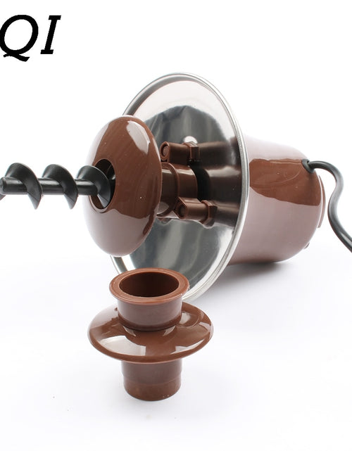 Load image into Gallery viewer, JIQI DIY 3-tier Chocolate Fountain Fondue Mini Choco waterfall machine Three Layers Children Wedding Birthday heat melts EU US
