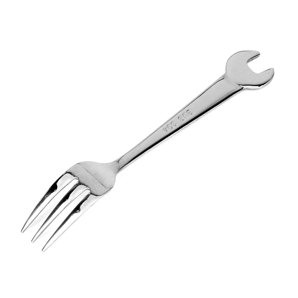 NICEYARD Wrench Spoon Cooking Fork Tableware Stainless Steel Wrench Shape Dinnerware Cooking Accessories Gadgets Kitchen Tools