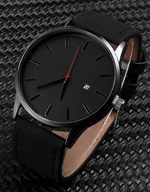 Load image into Gallery viewer, Simple Men Quartz Watch Relogio Masculino Military Sport Wristwatch Leather Strap Mens Reloj Complete Calendar Watches Hom Saati
